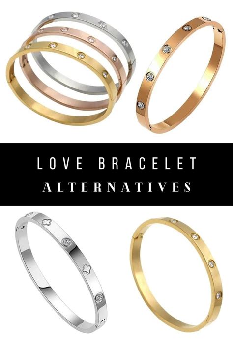 cartier gold bangle dupe|cartier love bracelet look alikes.